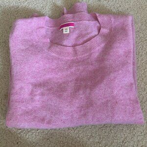 Light Pink 100% Cashmere J Crew Crewneck Pullover Sweater XS
